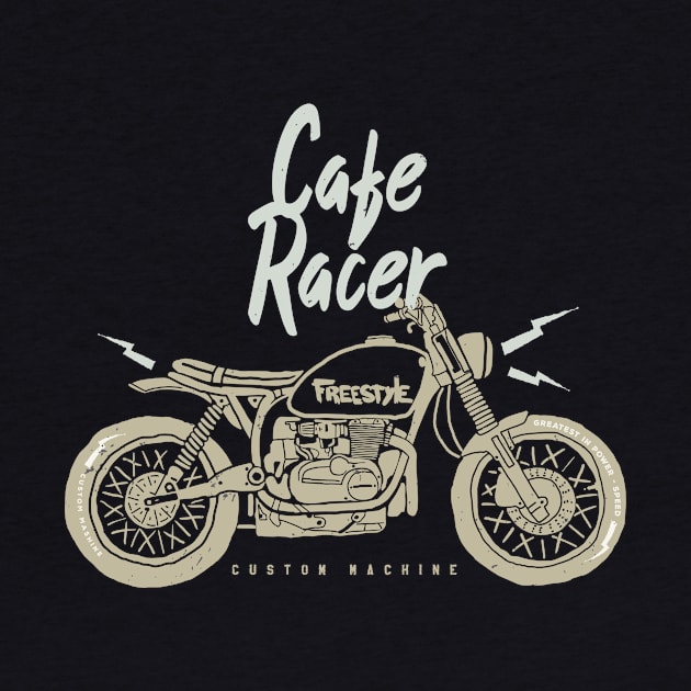 Cafe Racer Custom Bike Motorcycle Biker by Foxxy Merch